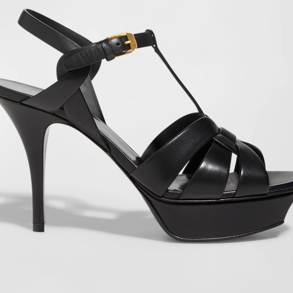 YSL Tribute Platform in Black